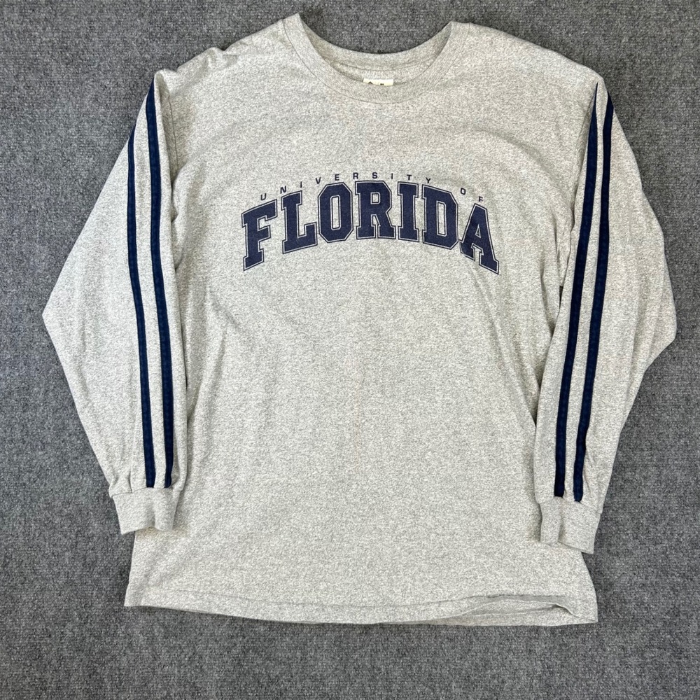 The Cotton Exchange University of Florida Long Sleeve T-Shirt Gray Mens XL USA